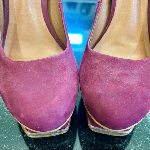 Steve Madden Kiss Layered Platform Plum Purple Heels Dual
Leather Sole Wine Red - Picture 4 of 6